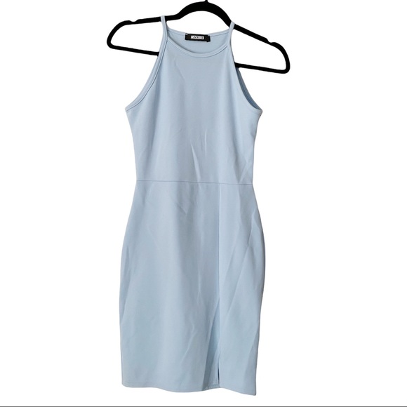 Missguided Bodycon Mini Dress in Blue - Picture 2 of 10